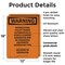 Signmission Interrupting Utility Power Automatically OSHA Warning Sign, Plastic, 12in W x 18in L, 2PK OS-2PACK-WS-P-1218-V-13264 - alternate 5